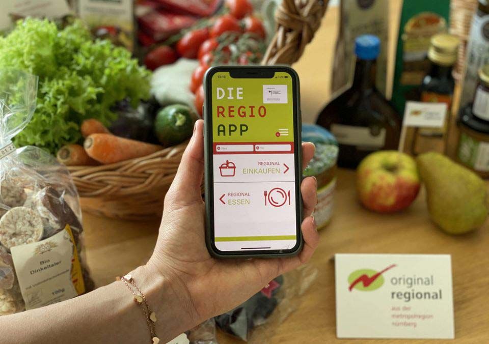 Die Regio App der Metropolregion Nürnberg