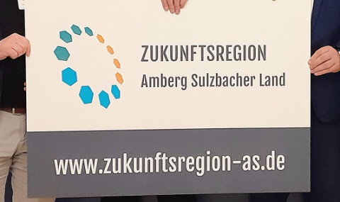 Zukunftsregion Logo mit Händen 